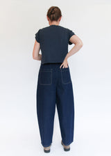 Barrel Pant - Dark Indigo