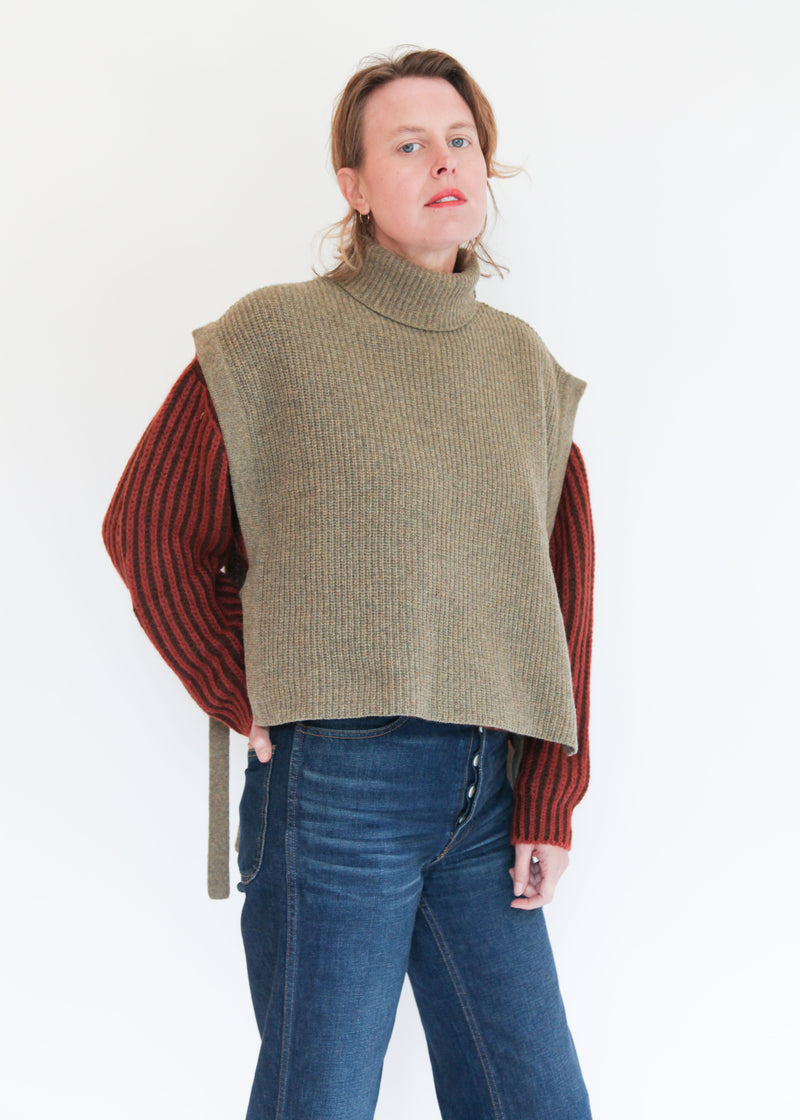 Kanon Vest - Taupe Marl