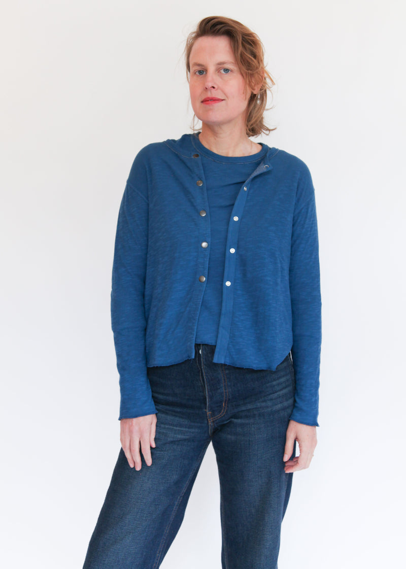 Crop Cardigan - North Sea