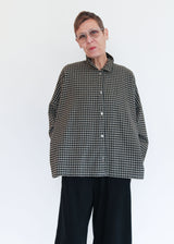 Big Shirt Small Check - Fennel