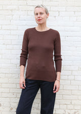 Rib Knit Pullover - One Size