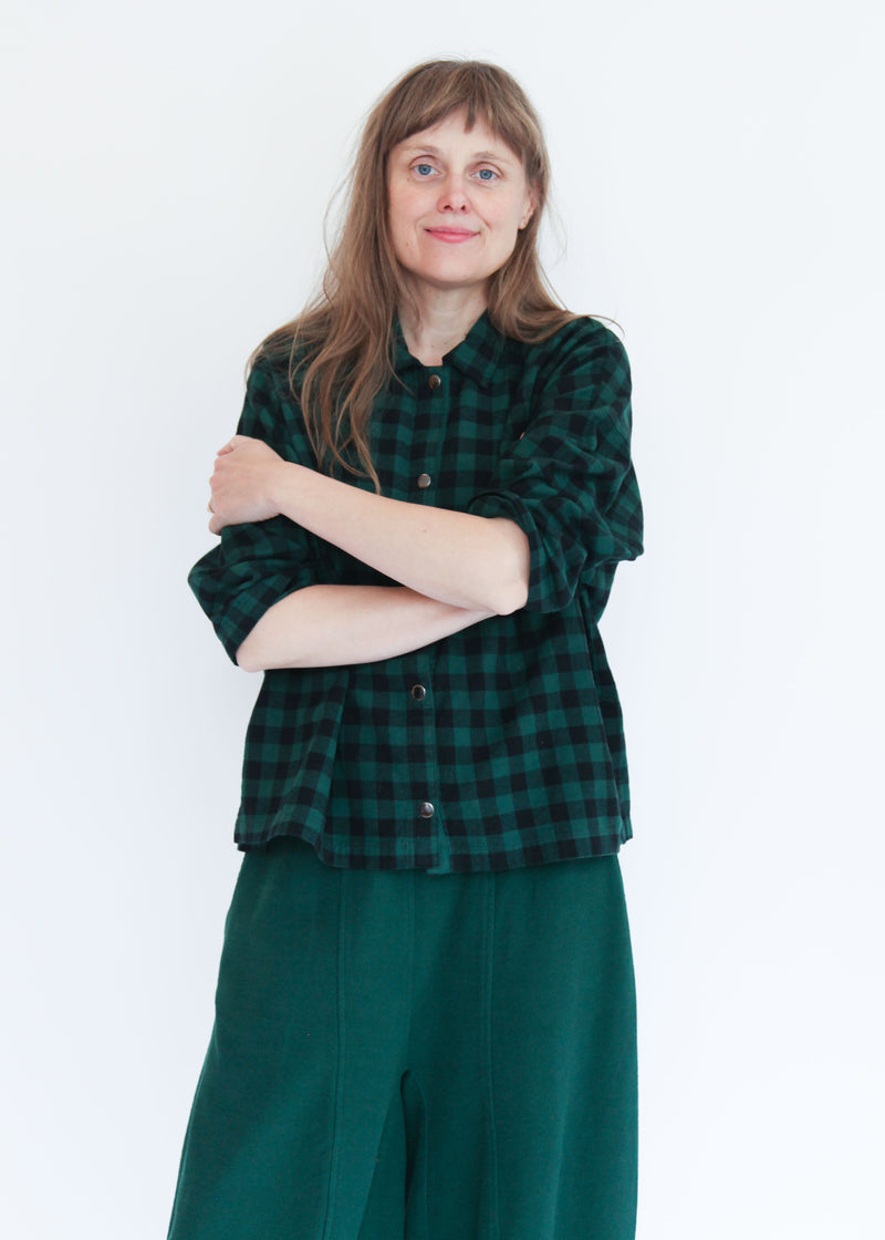 Big Shirt Big Check - Blue Hunter