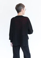 Jane Crochet Sweater - Black