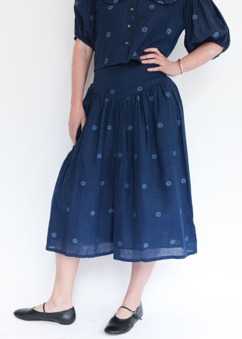 Amaya Skirt - Indigo