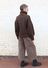 Rhys Wool Sweater in Mud