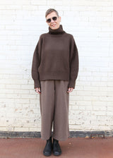 Rhys Wool Sweater in Mud