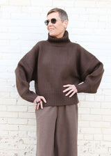 Rhys Wool Sweater in Mud