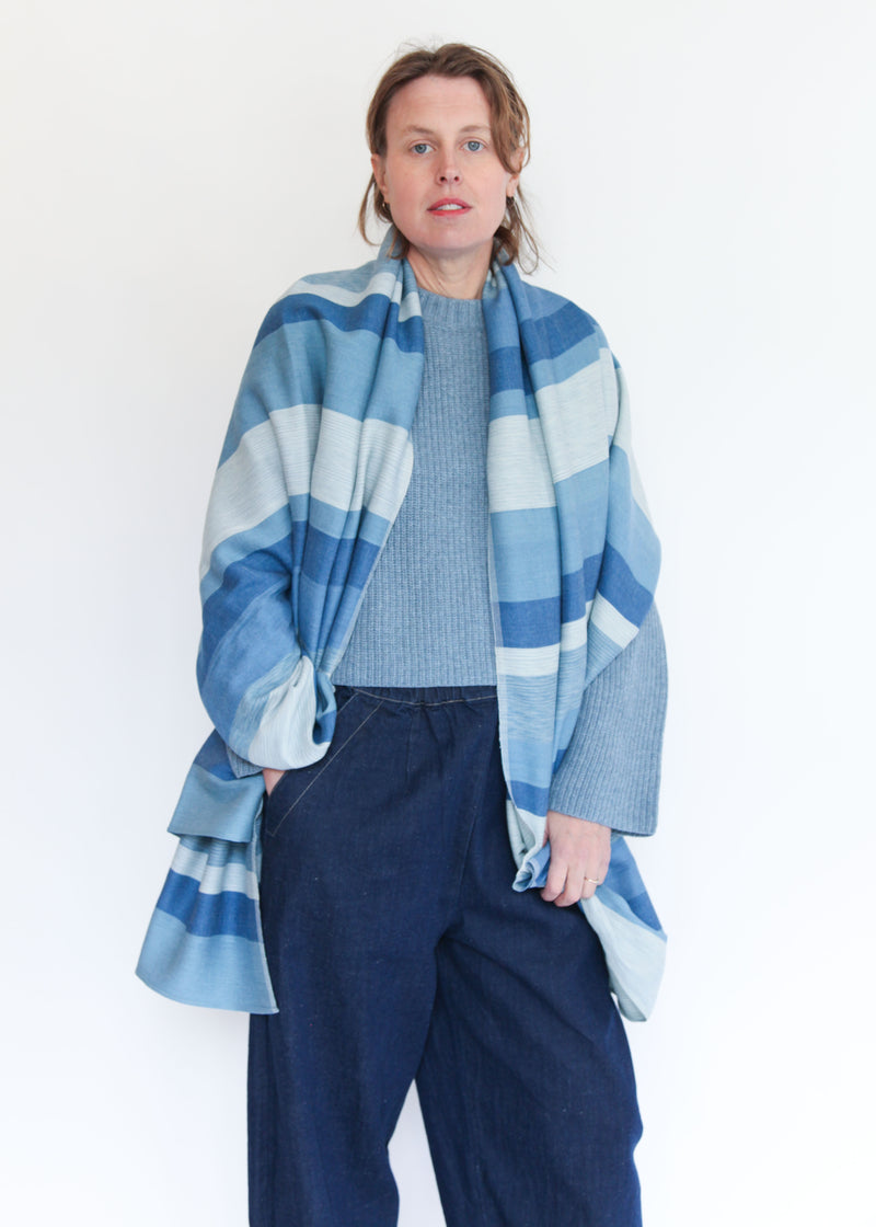 Desert Shawl - Faded Denim