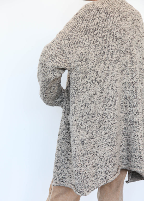 Marl Cardigan - Sisal Marl