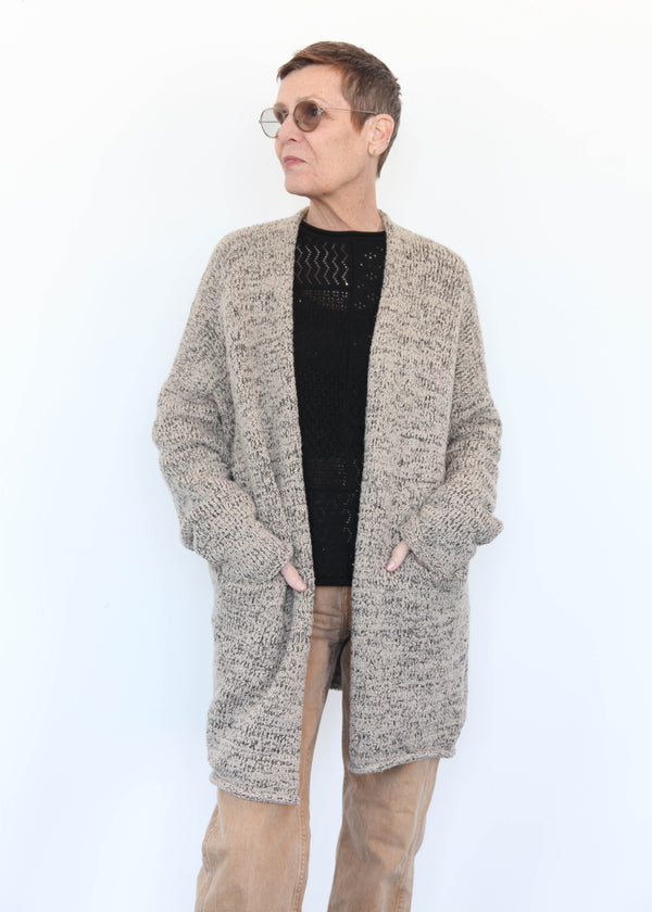 Marl Cardigan - Sisal Marl