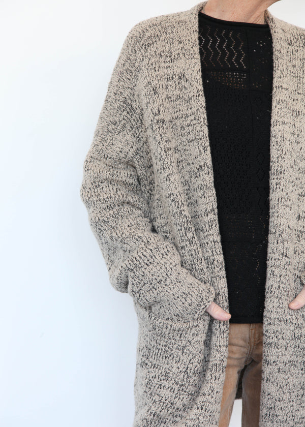 Marl Cardigan - Sisal Marl