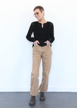 Pointelle Cardigan - Black