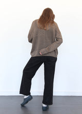 Mix Pointelle Crewneck - Earth