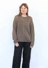 Mix Pointelle Crewneck - Earth