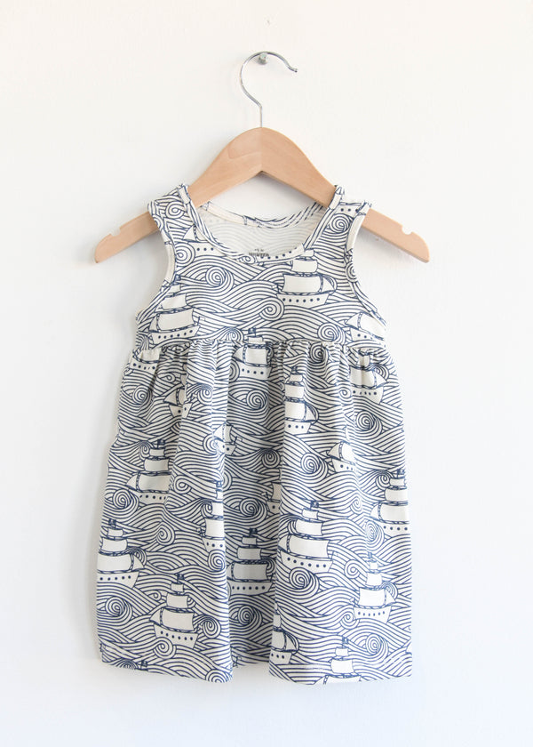 Alna Baby Dress - High Seas Navy