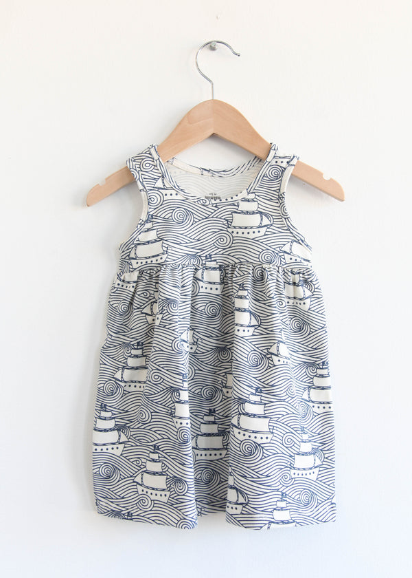 Alna Baby Dress - High Seas Navy