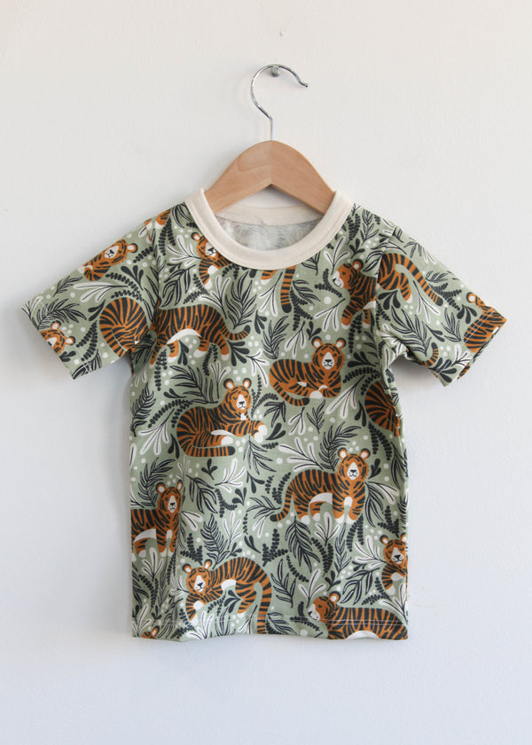 Short-Sleeve Tee - Dreaming Tigers Green