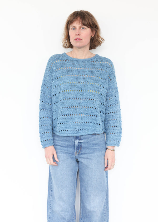 Open Pullover - Indigo