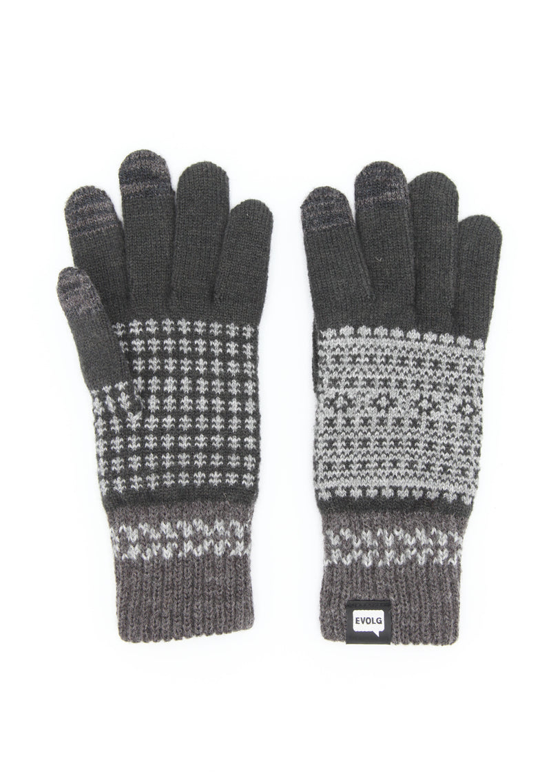 Fleur Gloves - Charcoal/Dark Gray/Gray