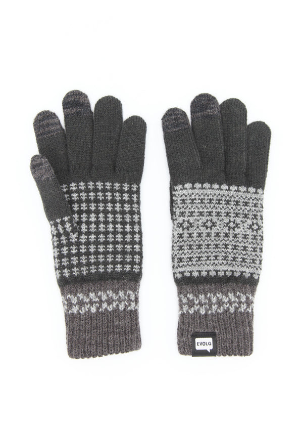 Fleur Gloves - Charcoal/Dark Gray/Gray