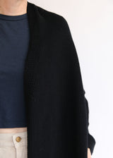 Shawl Cardigan - Black OS