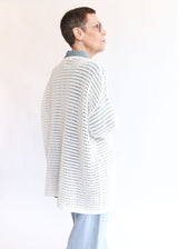 Net Cardigan - Bone OS