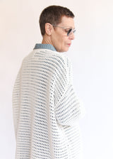 Net Cardigan - Bone OS
