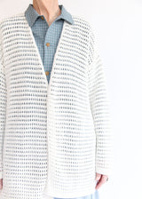 Net Cardigan - Bone OS