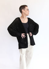Net Cardigan - Black OS