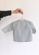 Baby Peasant Shirt - Indigo Gem