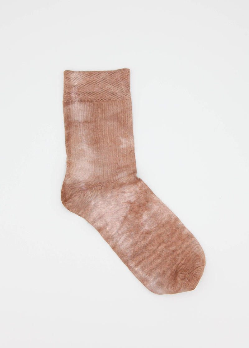 Naturally Dyed Tie Dye Ankle Socks