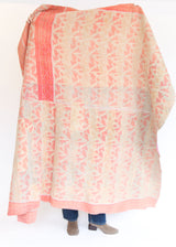 Kantha Quilt - Pink/Gold