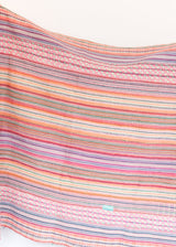 Kantha Quilt - Multi Stripe