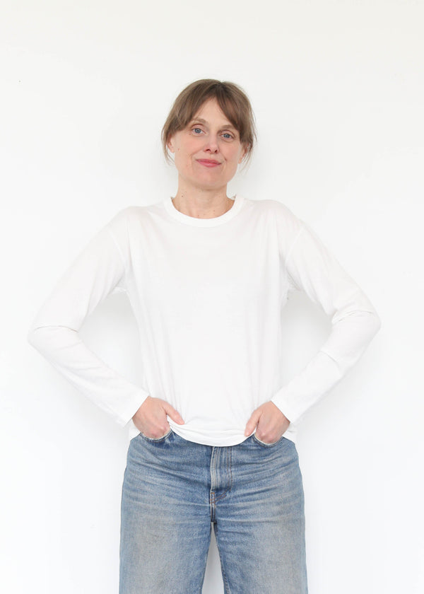 Long Sleeve Tee - White
