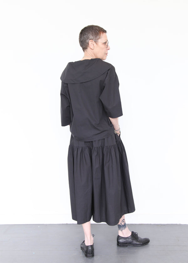 Gathered Culottes - Black