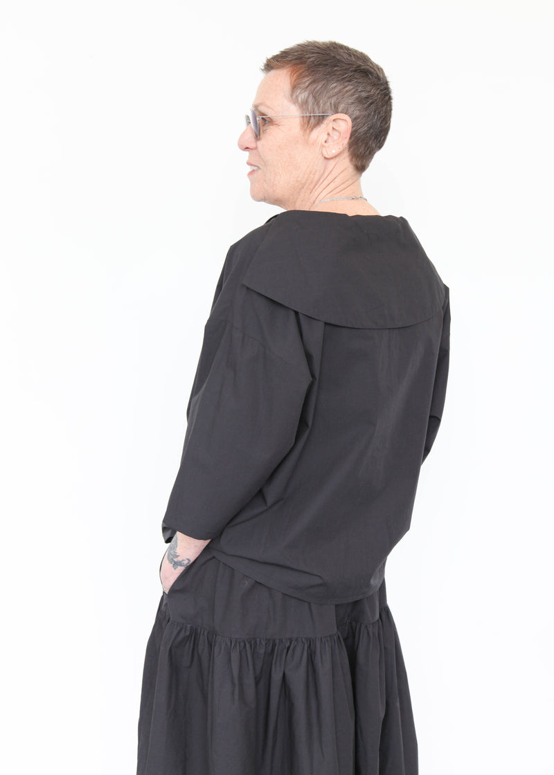 Gathered Culottes - Black