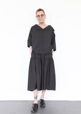 Gathered Culottes - Black