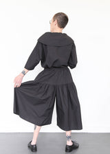 Gathered Culottes - Black