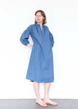 Balloon Sleeve Dress - Blue