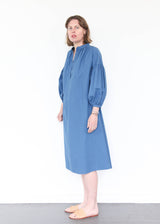 Balloon Sleeve Dress - Blue