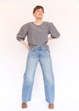 Lucinda Shirt - Nebbia Check Seersucker