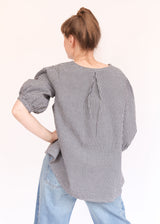 Lucinda Shirt - Nebbia Check Seersucker