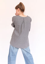 Lucinda Shirt - Nebbia Check Seersucker
