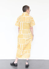 Narrow Kite Dress - Print Gold