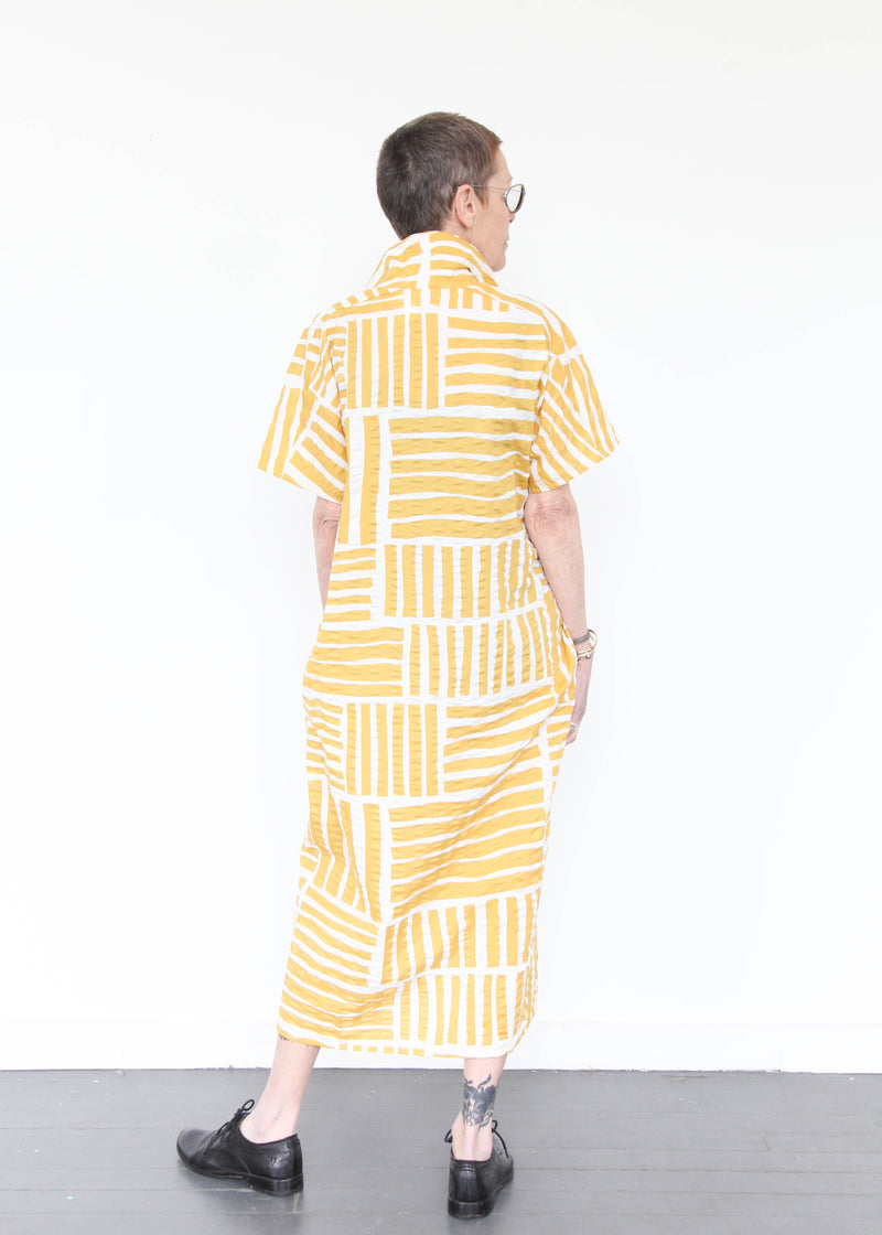 Narrow Kite Dress - Print Gold
