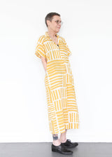 Narrow Kite Dress - Print Gold