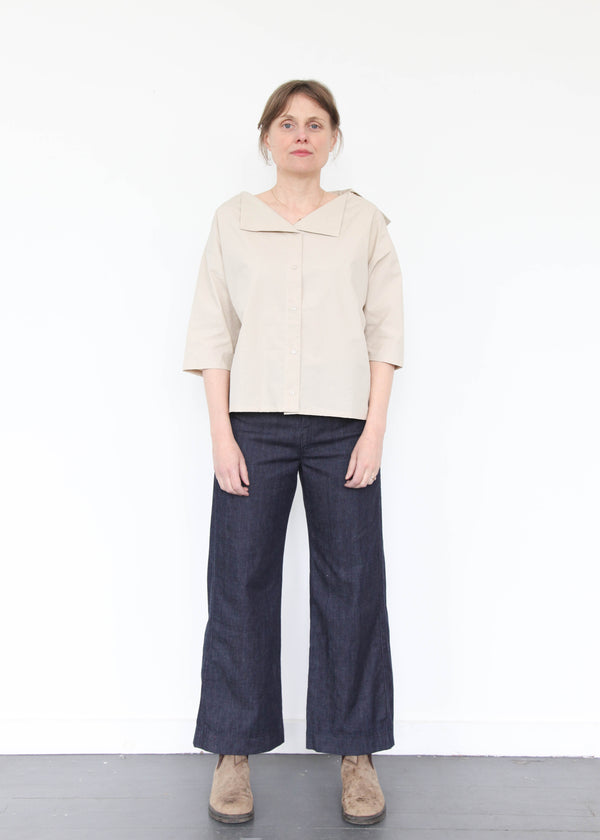 Sailor Collar Top - Oyster