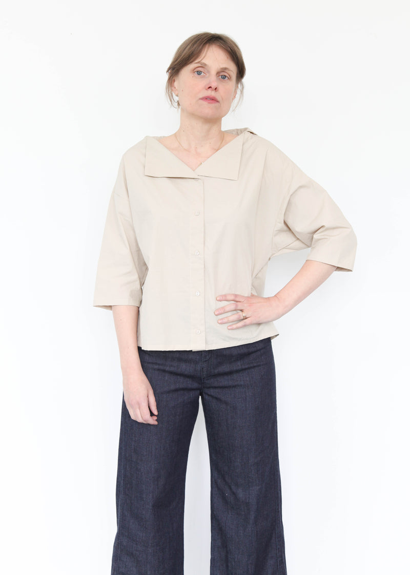 Sailor Collar Top - Oyster