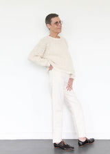 Textured Pullover - Bone