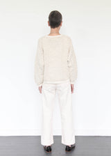 Textured Pullover - Bone